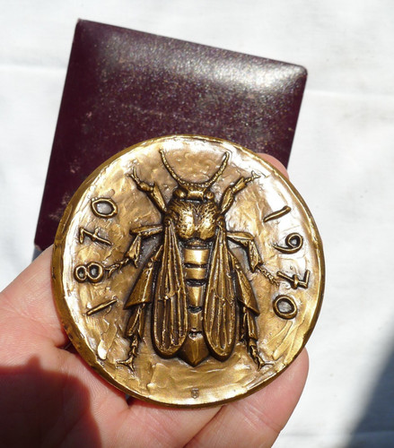 Grande medaglia bronzo - grande, di