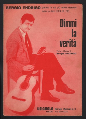 Spartito sergio endrigo dimmi - sergio,