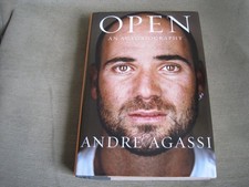 ANDRE AGASSI SIGNED - OPEN AN