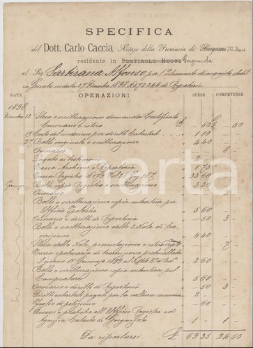 1898 gorgonzola specifica - 1898, (mi)