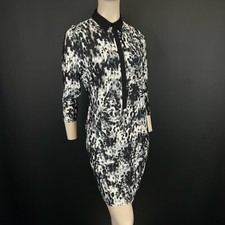 Abito Camicia Together Taglia 12 Pattend Collo Bianco e Nero