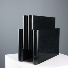 Portariviste Design Kartell Vintage Materiale Plastico Nero Anni 80 Originale