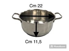 CASSERUOLA FONDA INOX LAGOSTINA CM 22 FONDO INDUZIONE