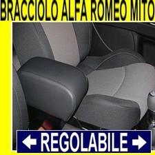 ALFA ROMEO MITO - bracciolo con portaoggetti 2008-2013 - REGOLABILE IN LUNGHEZZA