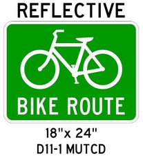 BIKE ROUTE SIGN (D11-1 MUTCD)