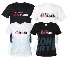 Mi Trovi su YouPorn Maglietta Divertente Personalizzata T-Shirt Adult Uomo Donna