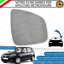SPECCHIETTO DACIA SANDERO MK1 2008 AL 2012 VETRO SPECCHIO RETROVISORE SINISTRO
