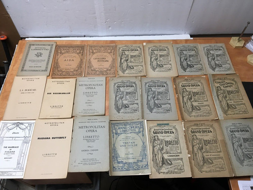 Libretto antique metropolitan - libretto,