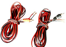 CAVI 2,72 mt per  Amplificatore Casse Vintage con uscita RCA Stereo Hi Fi