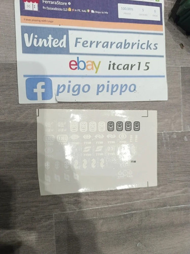 Lego 7730 train stickers - lego,