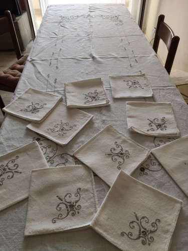 Tovaglia vintage bianco panna - tovaglia, bianco/panna