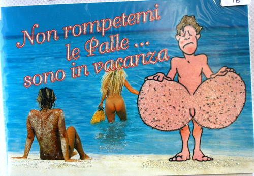 Cartolina umoristica non - umoristica,