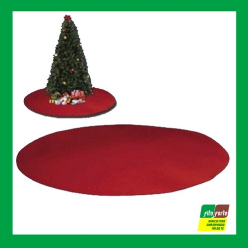 Tappeto rosso natalizio albero - tappeto,