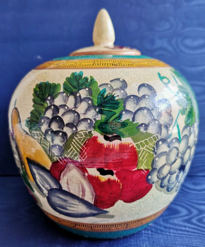 Vaso terracotta decorato - terracotta,