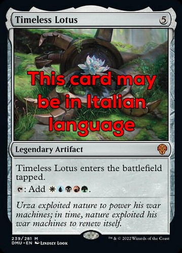 Mtg timeless lotus exc loto - timeless,