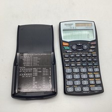 Sharp EL-520W D.A.L. Calcolatrice Scientifica Doppia Potenza Batteria Solare Testata Funzionante