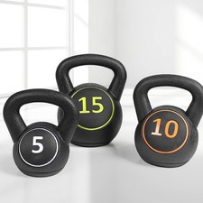 Set kettlebell 3 pezzi fitness