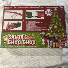 Set Trenino Elettrico Babbo Natale Choo Choo 44 Pezzi con Binari Luci e Suoni