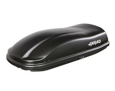 BOX AUTO DA TETTO FARAD 400 LT NERO GOFFRATO F3 - BAULE PORTAPACCHI