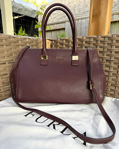 Furla burgundy pebbled - furla,