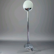 Lume da Terra Designer Pia Guidetti Crippa per Luci VetroCromo H.176cm Anni '70 