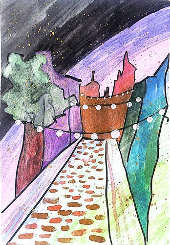 Quiet twilight street - quiet,