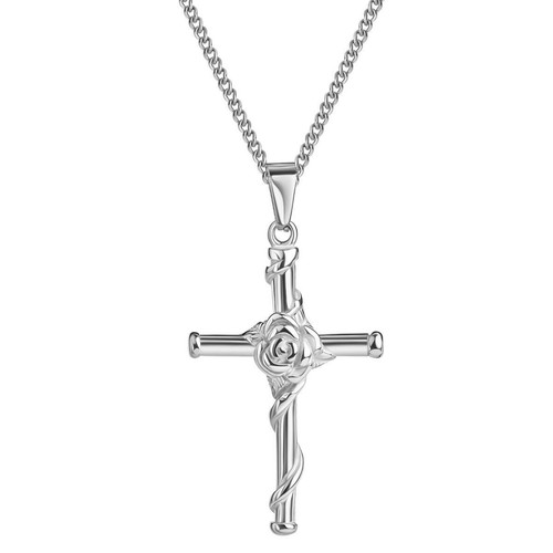 Collana ciondolo croce argento - croce,