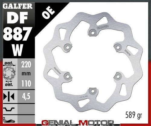 Galfer disco freno posteriore - disco,