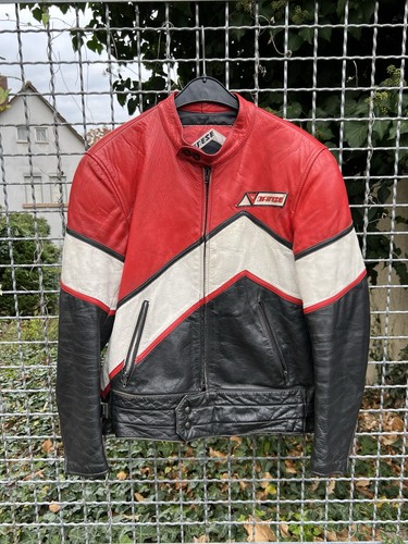 Giacca moto pelle vintage - giacca,