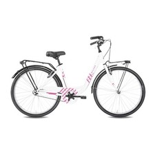 vicolo 24.1 bici city bimba 24 1v acciaio bianco/fucsia taglia 24 B40241060 MYLA