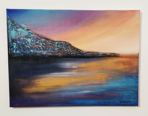Quadro moderno dipinto mano - a,