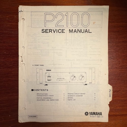 Manuale servizio yamaha - manuale,
