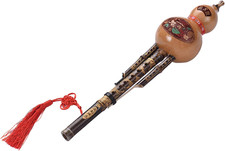 Flauto Hulusi C Chiave Fatta a Mano C Chiave Hulusi Gourd Nero, Flauto Di Bambù 