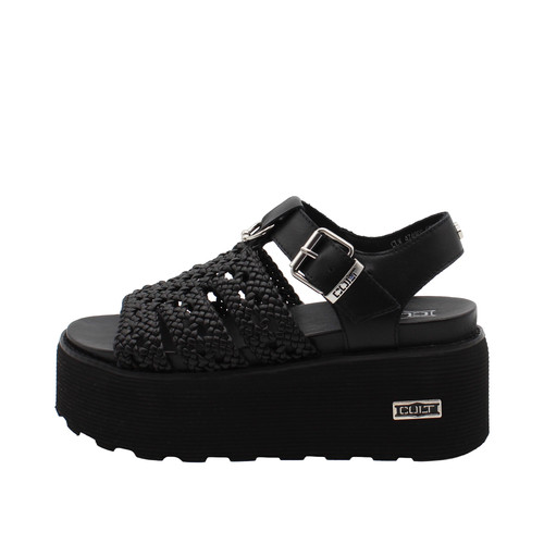 Cult sandalo nero in - nero, pelle