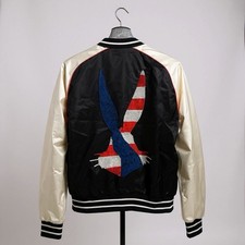 Giacca Bomber Vintage Iceberg L - Bugs Bunny Looney Tunes Backprint - Nero/Bianco