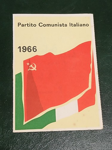 Tessera pci partito - tessera, p.c.i.