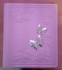 ALBUM PER FOTO PER BAMBINA CON DETTAGLI ARGENTO FARFALLE 21X25 CM