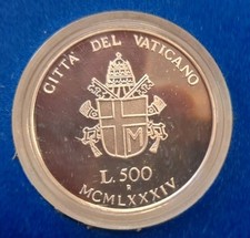 Moneta 1984 Vaticano 500 Lire