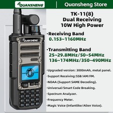 QUANSHENG TK-11 8 Ricetrasmettitore 0,15 - 1160 MHz AM/FM/SSB 10 WATT