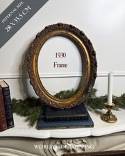 Autentica antica cornice ovale