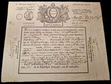 Vecchio documento congedo