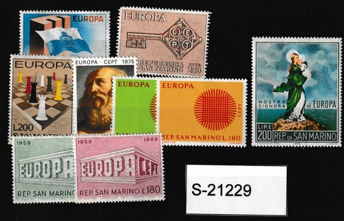 San marino mnh lotto - mnh,