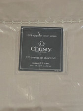 Lenzuolo piatto Christy England Imperatrice Medora Queen cotone egiziano 700tc nuovo con scatola