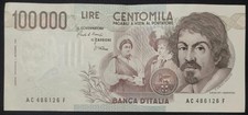 100000 LIRE CARAVAGGIO 1°