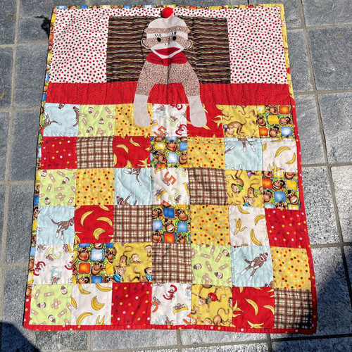 Calzino trapuntato fatto - , a