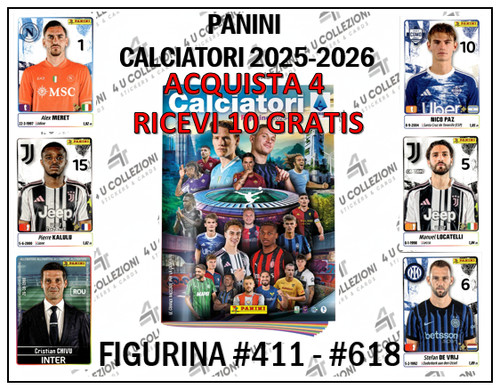 Panini calciatori 2025 2026 - calciatori, 2025-2026