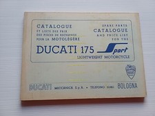 Ducati 175 Sport CATALOGO RICAMBI originale testo Inglese Francese