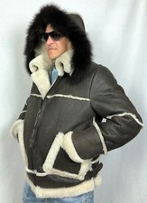 Marrone 100% pelle di Pecora