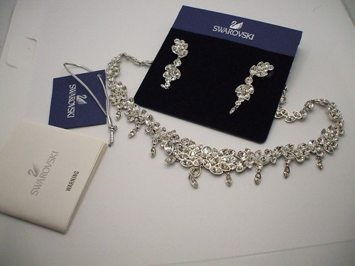 Collana orecchini swarovski - e,