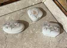 3 Scatoline LIMOGES in Porcellana dipinte a mano